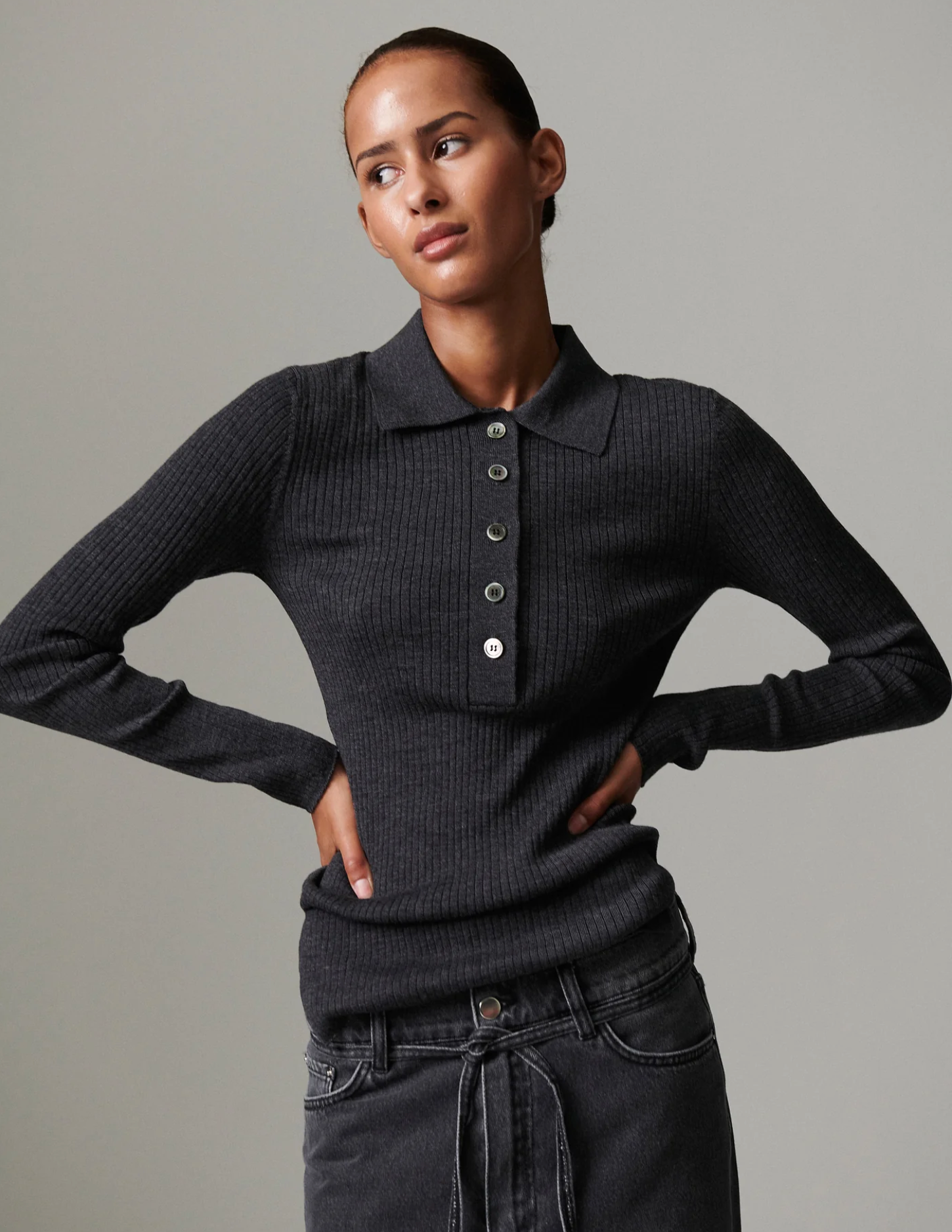 Murphy Pullover Dark Grey Melange